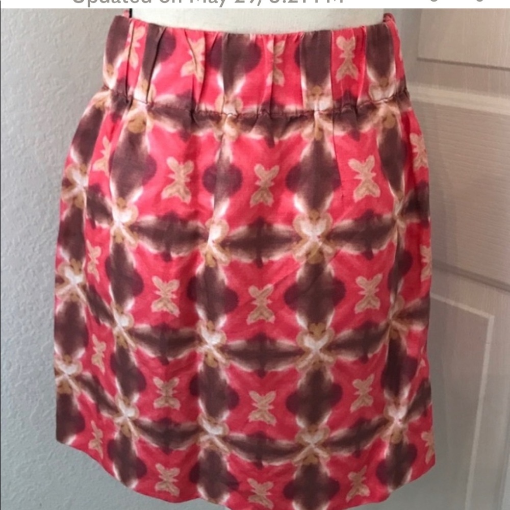 J.Crew Miniskirt IKAT Monterey Skirt Silk Like New